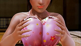 Honey Strike plump Mei bouncing her tits and masturbating